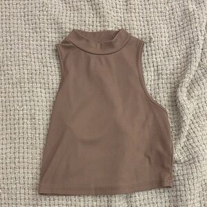 SHEIN Chocolate Brown Sleeveless Tank Top